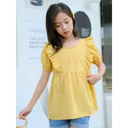 LULU & SKY Puff Sleeve Cotton Top-picture-29