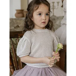 LULU & SKY Puff Sleeve Top image 1