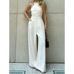 LULU & SKY Round Neck Basic Jumpsuit-picture-39