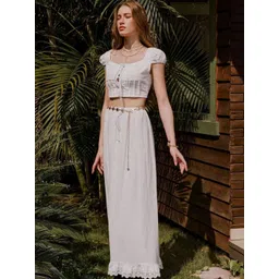 LULU & SKY Round Neck Top With Skirt Co-Ords-picture-36