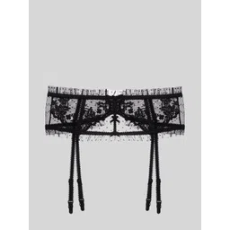 LULU & SKY Sheer Lace Garter Belt Corset With Clip-on Strings-picture-29