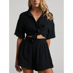 LULU & SKY Shirt Collar Shirt With Shorts Co-Ords-picture-11