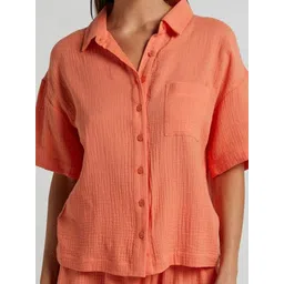 LULU & SKY Shirt Collar Shirt With Shorts Co-Ords image 2