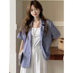 LULU & SKY Single-Breasted Causal Blazers-picture-36