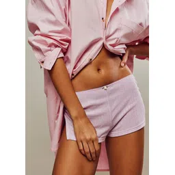 lulu & sky Solid Women Pink Hotpants-picture-28