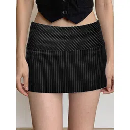LULU & SKY Striped A-Line Mini Skirts-picture-35