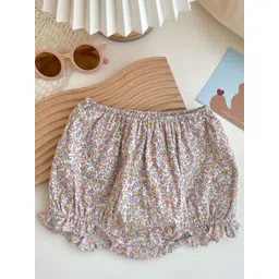 LULU & SKY Unisex Kids Floral Printed Loose Fit High-Rise Shorts-picture-40