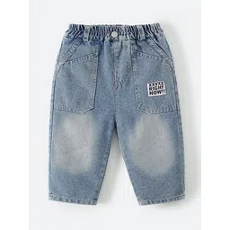 LULU & SKY Unisex Kids High-Rise Low Distress Heavy Fade Jeans-picture-12