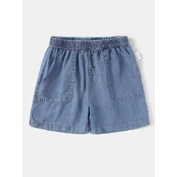 LULU & SKY Unisex Kids Loose Fit High-Rise Denim Shorts-picture-27