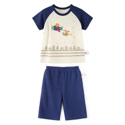 LULU & SKY Unisex Kids Printed T-shirt with Shorts-picture-15