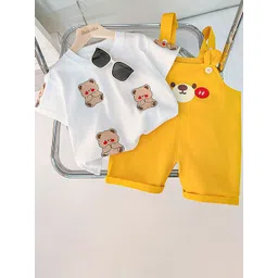 LULU & SKY Unisex Kids Printed T-shirt with Shorts-picture-58