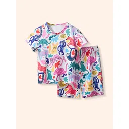 LULU & SKY Unisex Kids Printed Top with Shorts-picture-11