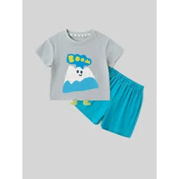 LULU & SKY Unisex Kids Printed Top with Shorts-picture-14