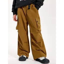 LULU & SKY Unisex Kids Straight Fit High-Rise Cargos Trousers-picture-16