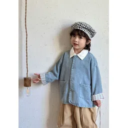 LULU & SKY Unisex Kids Washed without Longline Denim Jacket-picture-17