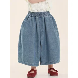 LULU & SKY Unisex Kids Wide Leg Mid-Rise Jeans-picture-16