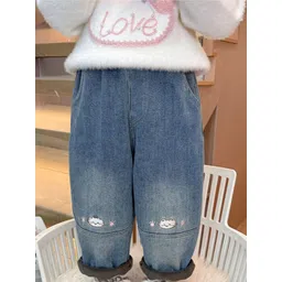 LULU & SKY Unisex Kids Wide Leg Mid-Rise Light Fade Jeans-picture-55