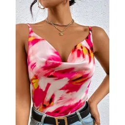 LULU & SKY Women Abstract Printed Sleeveless Crop Top-picture-25