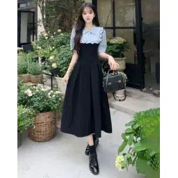 lulu & sky Women Colourblock A-line Dress-picture-11