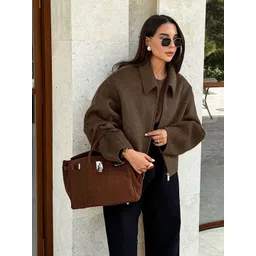 LULU & SKY Women Crop Bomber Jacket-picture-42