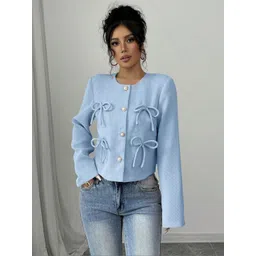 LULU & SKY Women Crop Woven Jacket-picture-35