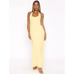 LULU & SKY Women Halter Neck Sheath Dress-picture-25