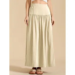 LULU & SKY Women High-Rise A-Line Maxi Skirt-picture-20