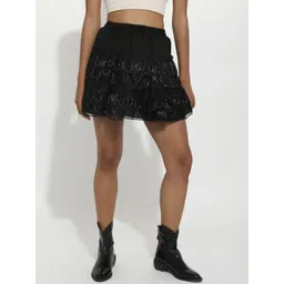 LULU & SKY Women High-Waist A-Line Mini Skirt-picture-34