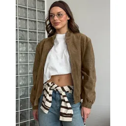 LULU & SKY Women Knitted and Woven Jacket-image-46