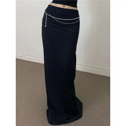 LULU & SKY Women Mid Rise Straight Skirts-picture-21