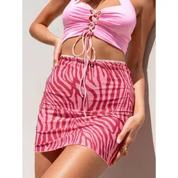 LULU & SKY Women Printed High-Rise Pencil Mini Skirt-picture-22