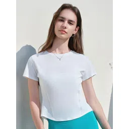 LULU & SKY Women Round Neck Regular Fit Activewear T-shirt-picture-30