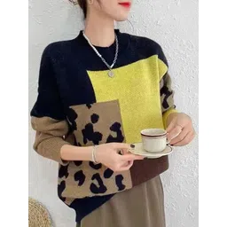 LULU & SKY Women Self Design Pullover image 4