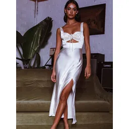 LULU & SKY Women Shoulder Straps Sheath Midi Dress-picture-13