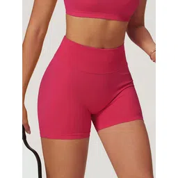 LULU & SKY Women Skinny Fit High-Rise Sports Shorts-picture-38