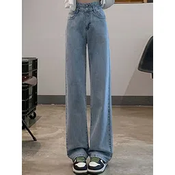 LULU & SKY Women Straight Fit High-Rise Clean Look Jeans-picture-13