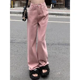 LULU & SKY Women Straight Fit High Rise Clean Look Jeans image 1