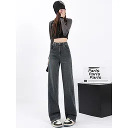 LULU & SKY Women Straight Fit High-Rise Clean Look Light Fade Jeans-picture-26