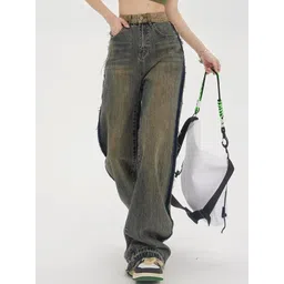 LULU & SKY Women Straight Fit High Rise Clean Look Light Fade Jeans-picture-37