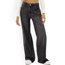 LULU & SKY Women Straight Fit High-Rise Light Fade Clean Look Stretchable Jeans-picture-33