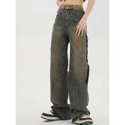 LULU & SKY Women Straight Fit High-Rise Light Fade Clean Look Stretchable Jeans-picture-35