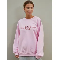 LULU & SKY Women Typographic Long Sleeve Pullover Sweatshirt-picture-24