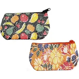 lumber Women Handmade Small Zipper Purse Ladies Coin Purse Mini Wallet Keys Holder Multicolor Multi-Design Multipurpose (2 Pieces)-picture-38