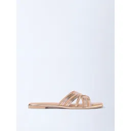 LUNA BLU by Westside Beige Multi-Strap Slides-picture-13