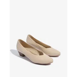 LUNA BLU by Westside Beige Solid Pumps Shoes-picture-47