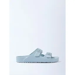 LUNA BLU by Westside Blue Dual-Buckled Slip-On Sandals-picture-39