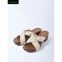 LUNA BLU by Westside Ivory Block-Heel Sandals - Exclusive-picture-16