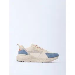 LUNA BLU by Westside Ivory Colour-Blocked Lace-Up Sneakers-picture-37