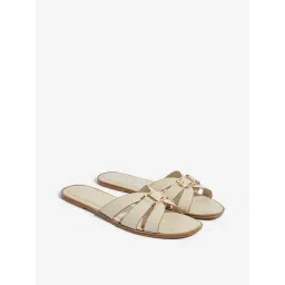 LUNA BLU by Westside Ivory Criss-Cross Design Slides-picture-36