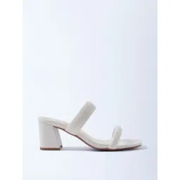 LUNA BLU by Westside Ivory Dual-Strap Heel Sandals-picture-14